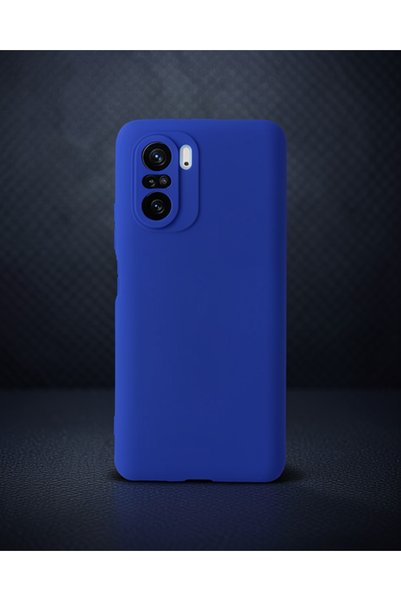 Generic Brand Xiaomi Poco F3 Case First Silicone - Navy Blue