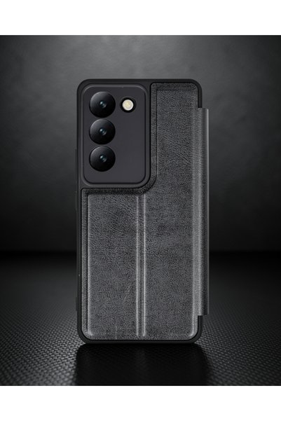 teknodayım Vivo V30 Lite 4g Case Flip Cover - Black