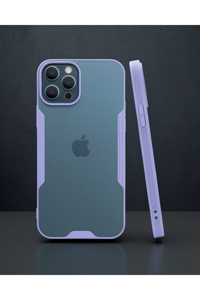Generic Brand Apple iPhone 12 Pro Max Case Platinum Silicone - Lilac