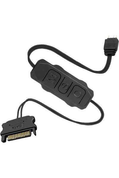 Generic 5V 3Pin ARGB Controller SATA 15-Pin to ARGB 3-Pin Power Supply Built-...