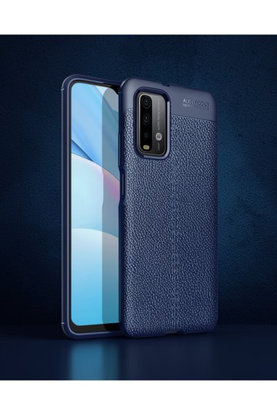 Generic Brand Xiaomi Redmi 9t Case Auto Focus Cover - Navy Blue