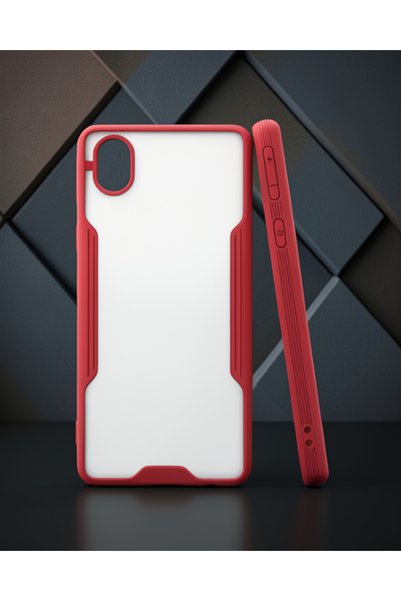 teknodayım Samsung Galaxy A01 Core Case Platinum Silicone - Red