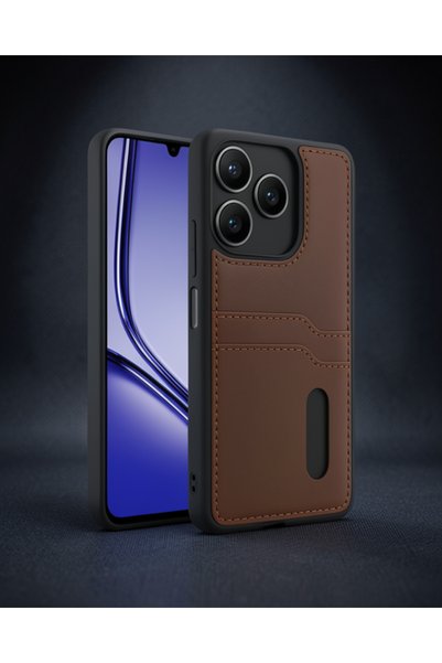 Generic Brand Realme Note 50 4g Case Sara Leather Case with Business Card Hol...