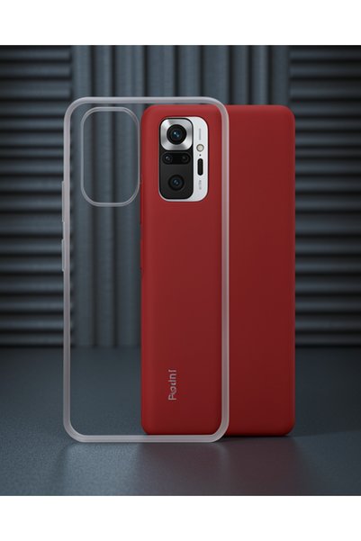 teknodayım غلاف هاتف Xiaomi Redmi Note 10 مصنوع من السيليكون الشفاف الفاخر