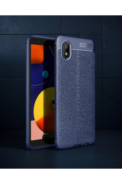 ASTRALTECH غطاء حماية Samsung Galaxy A01 Core بتركيز تلقائي - أزرق داكن