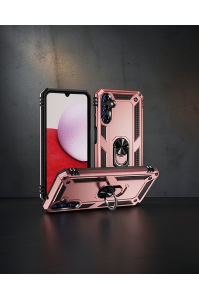 Generic Brand Samsung Galaxy A04S Case Sofia Ring Silicone Cover - Rose