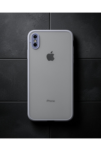 teknodayım Apple iPhone XS Max Case Montreal Silicone Cover - Gray