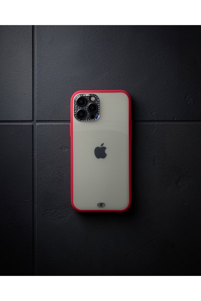 teknodayım Apple iPhone 12 Pro Case Liva Stone Silicone - Red