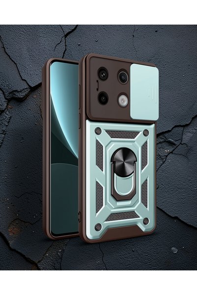 Generic Brand Xiaomi Redmi Note 13 Pro 4g Silicone with Lens Ring - Green