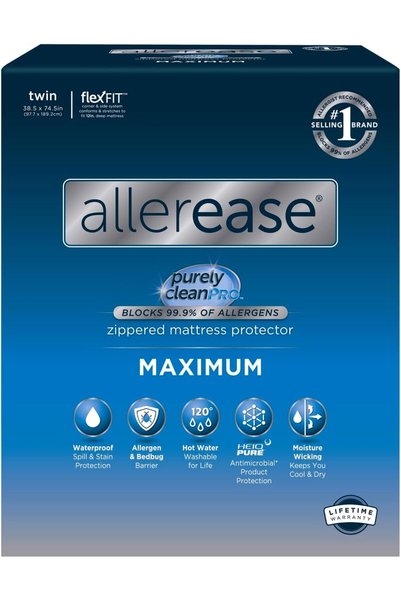 Generic واقي مرتبة مقاوم للماء من AllerEase، واقي مرتبة للحساسية القصوى، غطاء...