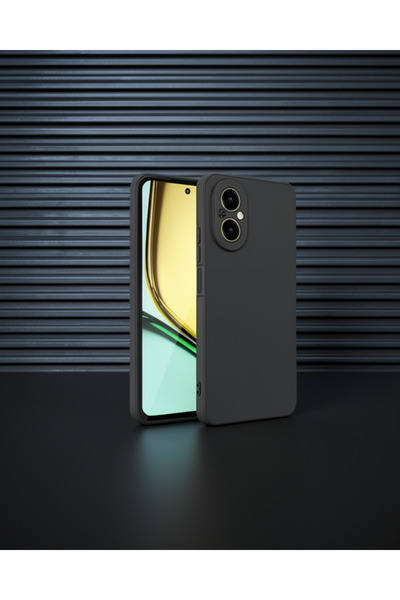 teknodayım Realme 12 Lite Case First Silicone - Black