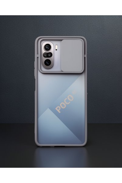 teknodayım غلاف هاتف Xiaomi Poco F3 مصنوع من السيليكون المنزلق - باللون الفيروزي