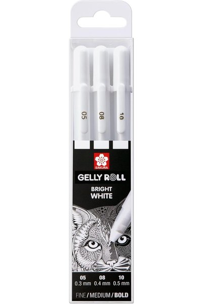 Generic Gellyroll White 3-Pen Set