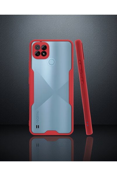 teknodayım Realme C21 Case Platinum Silicone - Red