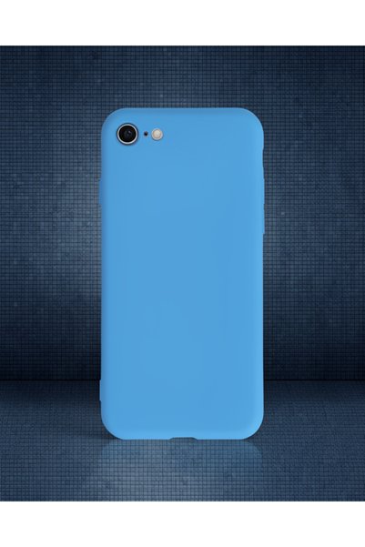 Generic Brand Apple iPhone 7 Case Nano Velvet Silicone Inside - Blue