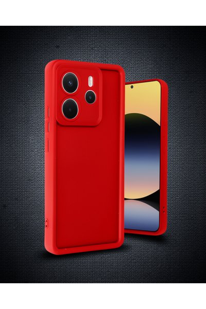 teknodayım Xiaomi Redmi Note 14 4g Case Viera Silicone - Red
