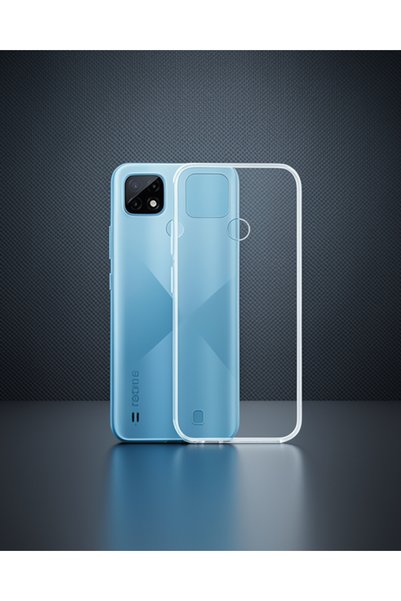 teknodayım Realme C21 Case Luxury Transparent Silicone