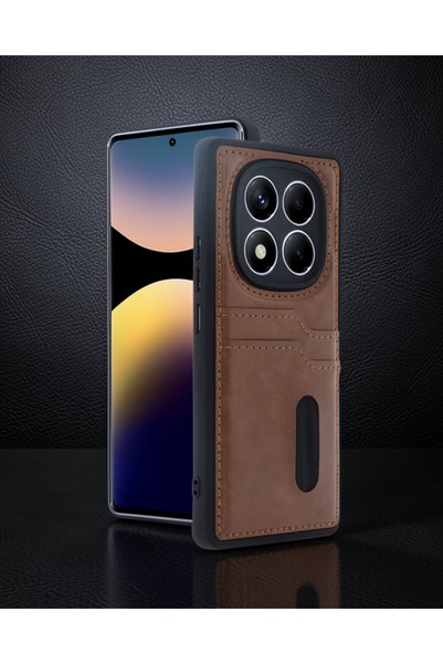 Generic Brand Xiaomi Redmi Note 14 Pro 5g Case Sara Leather Case with Busines...