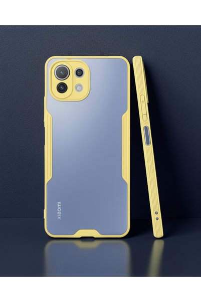 teknodayım Xiaomi Mi 11 Lite Case Platinum Silicone - Yellow