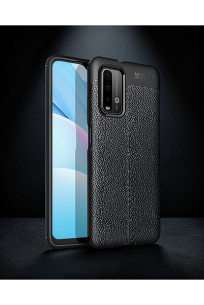 Generic Brand غطاء حماية بتصميم التركيز التلقائي لهاتف Xiaomi Redmi 9t - أسود