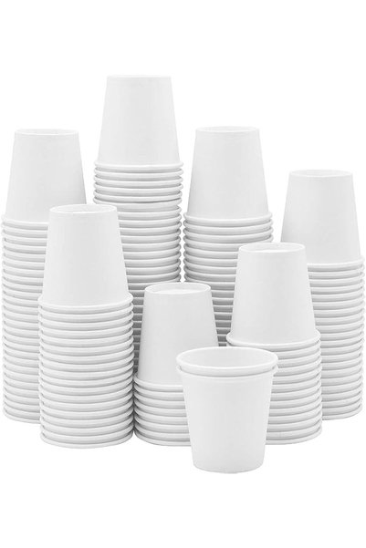 Generic White Paper Cups 3oz | Eco Friendly Disposable Cups | Hot & Cold Drin...
