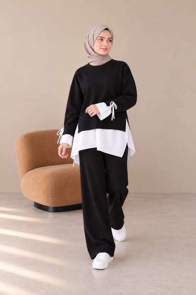 OK BLUME Women's Shirt and Decorated Double Modal Set