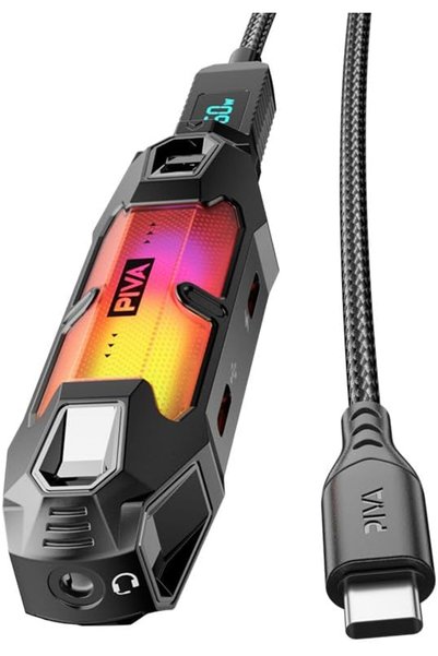 piva X41، محور ألعاب متعدد الوظائف 4 في 1، منفذ Type-C، منفذ USB، منفذ صوت 3....