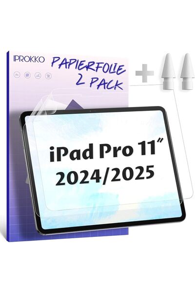 GENERAL واقي شاشة ورقي من IPROKKO (عبوة من قطعتين) لجهاز iPad Air الجيل الساد...