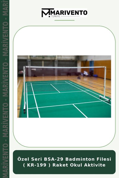 Marivento Özel Seri BSA-29 Badminton Filesi ( KR-199 ) Raket Okul Aktivite