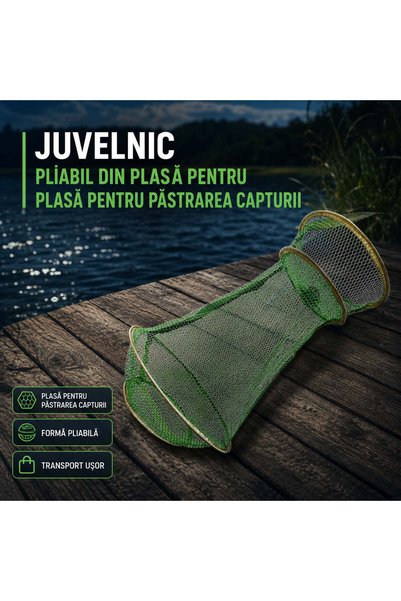 FOXMAG24 Plasă de păstrare pliabilă pentru pescuit, Model 80502
