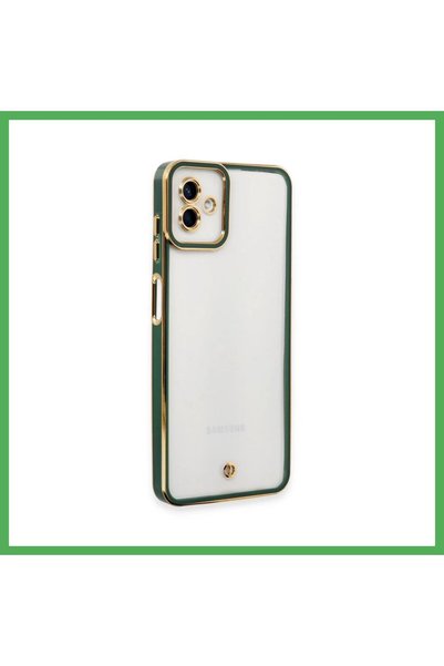 Nur store Çanta Samsung Galaxy A04 Compatible Case Liva Lens Silicone - Green...