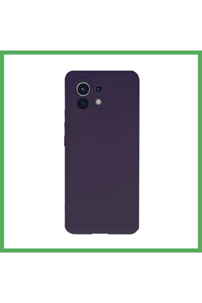 Nur store Çanta Mi 11 Compatible Case Nano Velvet Silicone - Purple Bezoss