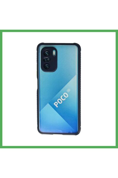 Nur store Çanta حافظة متوافقة مع هاتف Poco F3 من السيليكون الشفاف ميامي - أزر...
