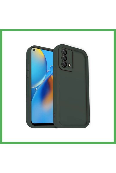 Nur store Çanta حافظة متوافقة مع A74 4G من السيليكون فييرا - أخضر داكن BEZOSS