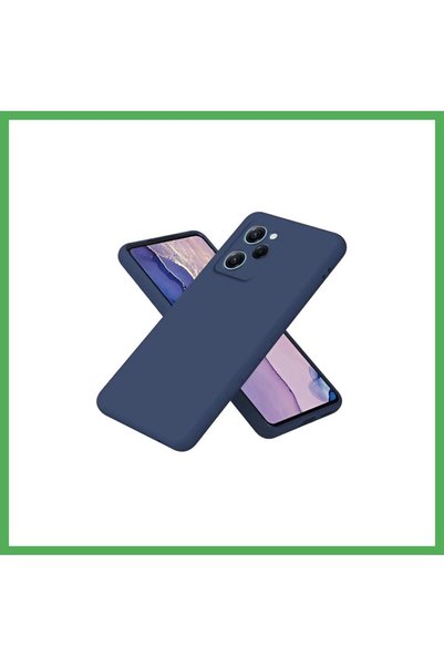 Nur store Çanta غطاء سيليكون مخملي نانو متوافق مع Poco X5 Pro 5G - أزرق داكن ...
