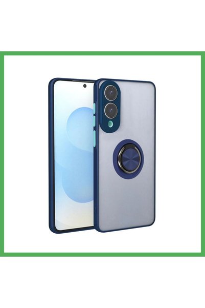 Nur store Çanta غطاء سيليكون متوافق مع هاتف سامسونج جالاكسي S25 إيدج مع حلقة ...