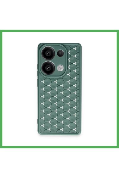 Nur store Çanta Redmi Note 13 Pro 4g Compatible Case Honeycomb Silicone Cover...