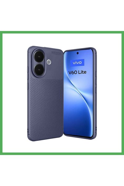 Nur store Çanta Vivo V60 Lite Compatible Auto Focus Carbon Cover - Navy Blue ...