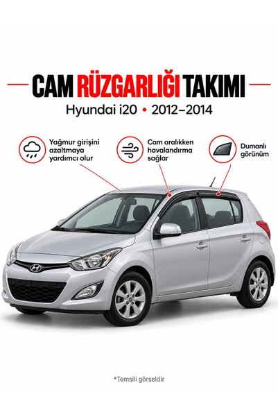 Hys Hyundai i20 2012-2014 Cam Rüzgarlığı Takımı