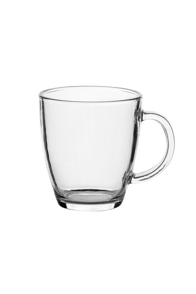 FLORINA Cană de ceai din sticlă, rezistentă la mașina de spălat vase, incolor...