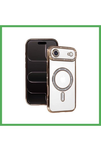 Nur store Çanta iPhone 17 Compatible Air Compatible Joke Simli Magneticsafe C...