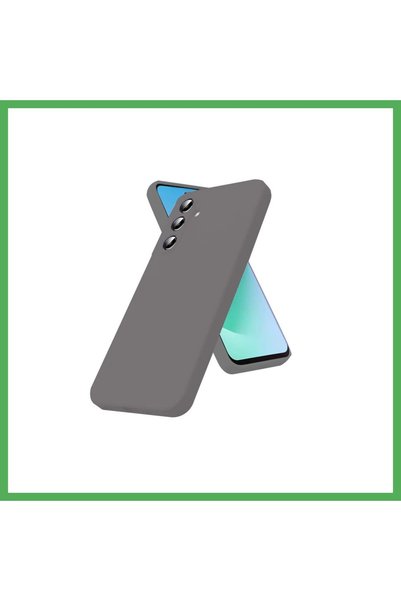Nur store Çanta غطاء سيليكون متوافق مع سامسونج جالاكسي S25 FE - رمادي BEZOSS