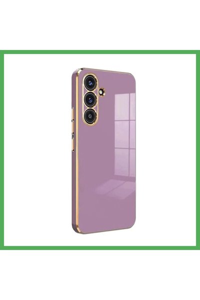 Nur store Çanta غطاء سيليكون متوافق مع سامسونج جالاكسي S25 FE - بنفسجي BEZOSS