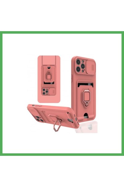 Nur store Çanta iPhone 12 Pro Compatible Case Zuma Silicone with Business Car...