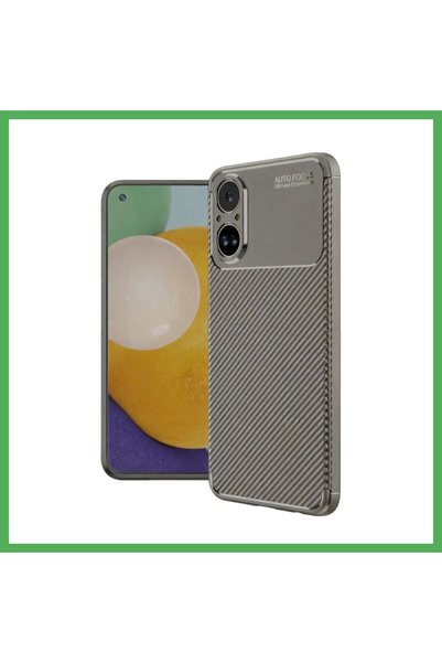 Nur store Çanta Realme 12 Lite Compatible Case Auto Focus Carbon Cover - Gray...