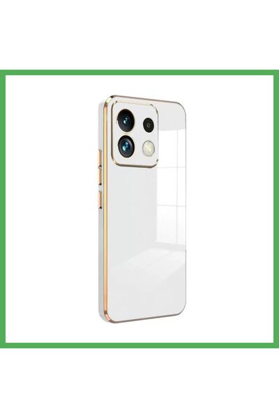 Nur store Çanta حافظة متوافقة مع هاتف Poco M6 Pro 4G من السيليكون - أبيض BEZOSS