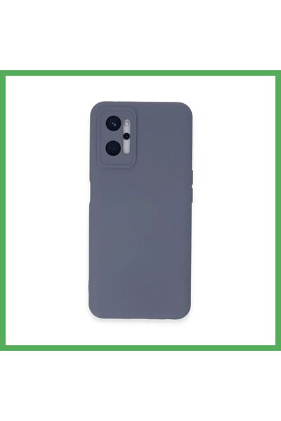 Nur store Çanta Realme 9I 4g Compatible Case Nano Velvet Silicone - Gray Bezoss
