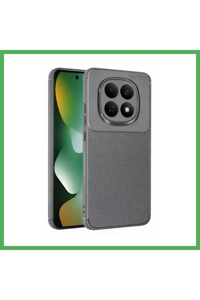 Nur store Çanta Redmi Note 15 4g Compatible Auto Focus Carbon Cover - Gray Be...