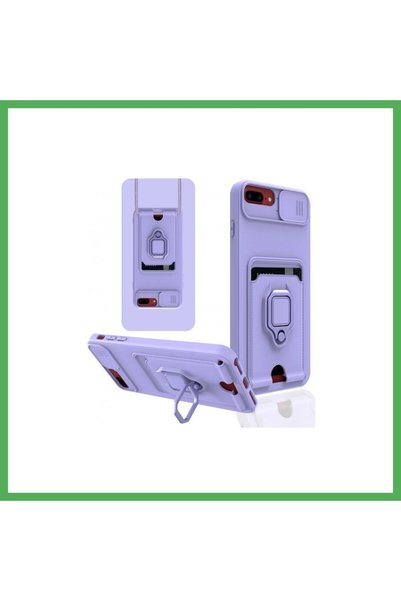 Nur store Çanta iPhone 7 Plus Compatible Case Zuma Silicone with Business Car...