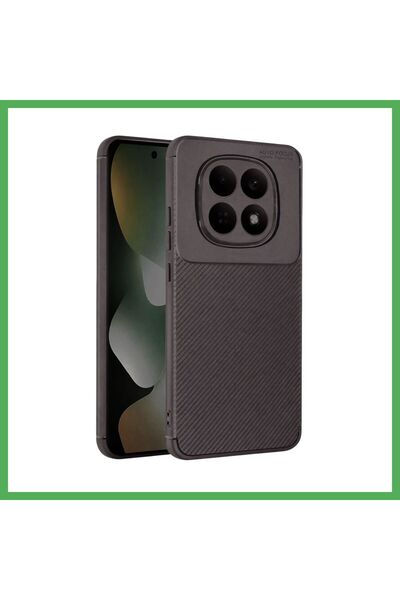 Nur store Çanta Redmi Note 15 Pro 5g Compatible Auto Focus Carbon Cover - Gra...